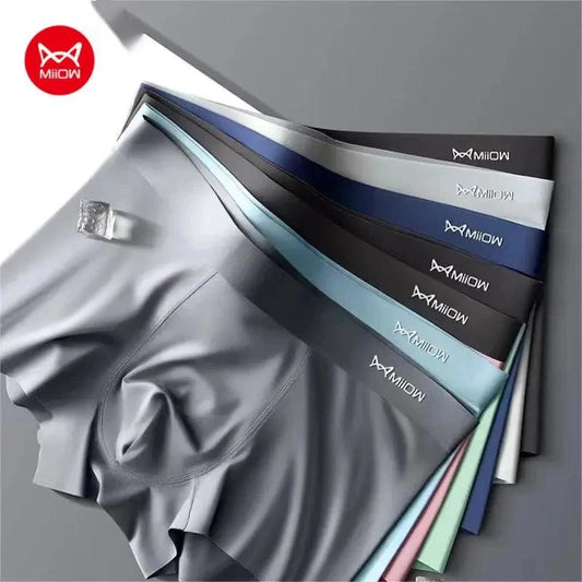 MiiOW Ice Silk Man Underwear Boxers Shorts (3 Pack) - MiiOW Brand