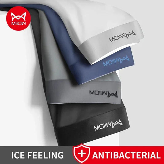 MiiOW 4Pcs Antibacterial Breathable Ice Silk Underwear - MiiOW Brand