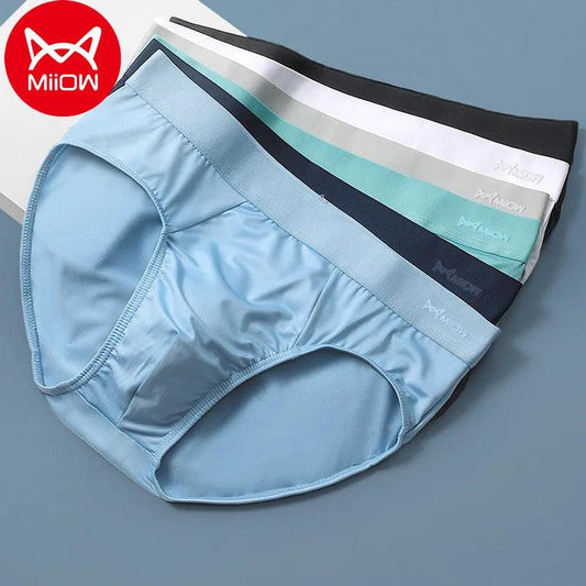 MiiOW 3pcs Ice Silk Men's Briefs Underwear - MiiOW Brand