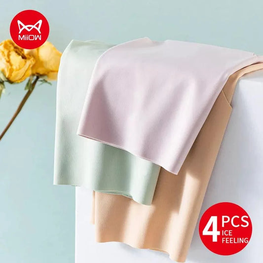 MiiOW 4Pcs Ice Silk Women's Sexy Panties - MiiOW Brand